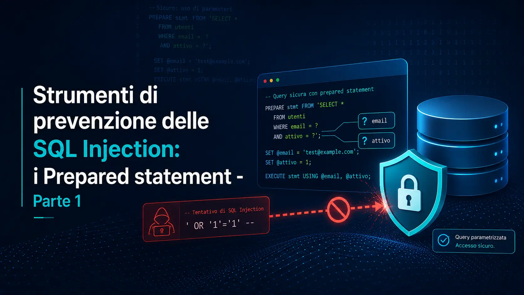 SQLInjection-preparetedstatement-parte1-evidenza